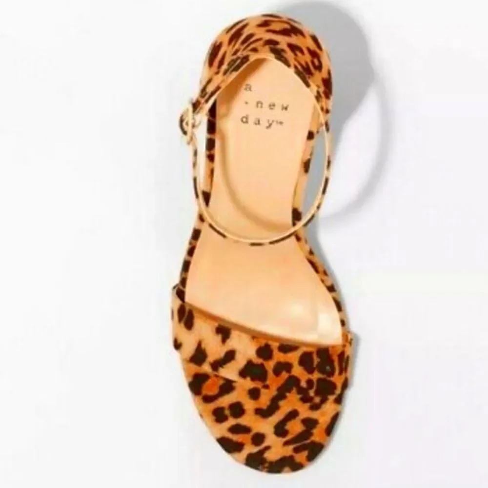 Ladies Sexy Strappy Leopard print heels